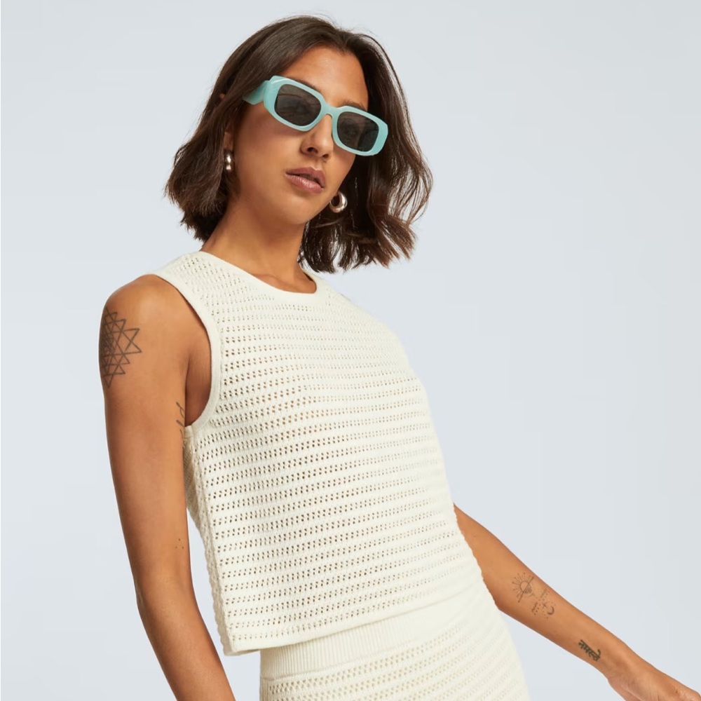 Everlane - The Crochet Knit Cami - Small
